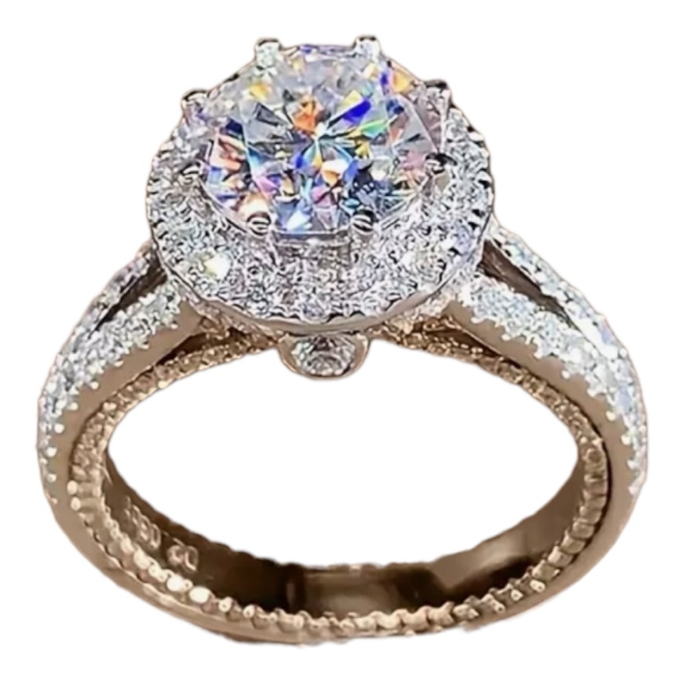 2 carat Moissanite engagement ring. NWOT. Size size 8